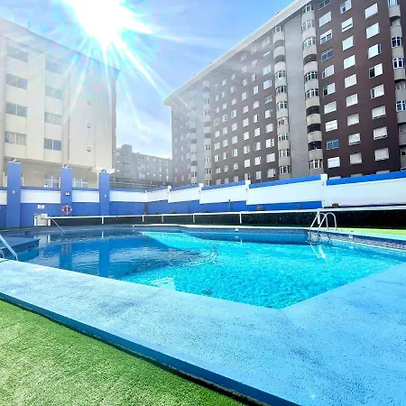 Apartamento A Pocos Metros De La Playa, Con Piscina Y Wifi Gratuito En Zonas Comunes 아파트